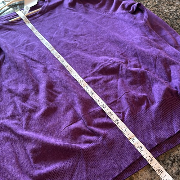 Zenana outfitters crewneck purple knit sweater NWT 2X - Picture 9 of 9